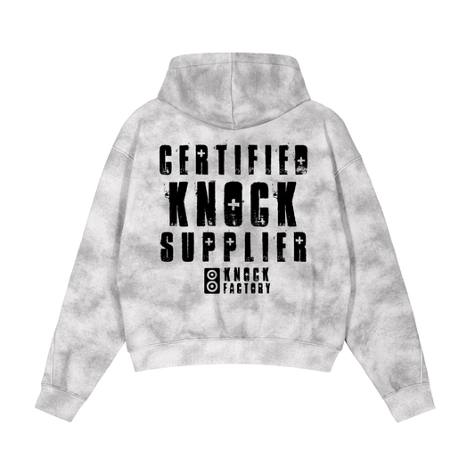 KF Dirty Washed Zip-Up Fleece Hoodie