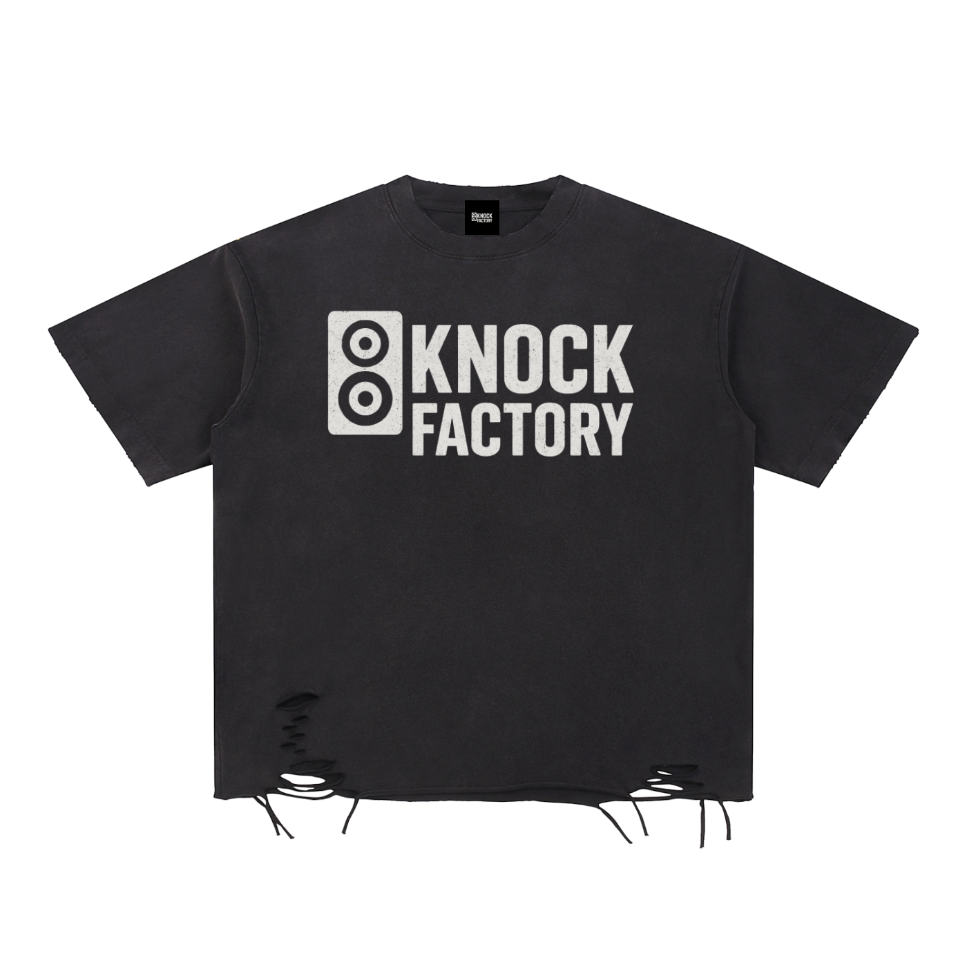 KF Snow Washed Raw-Hem T-Shirt