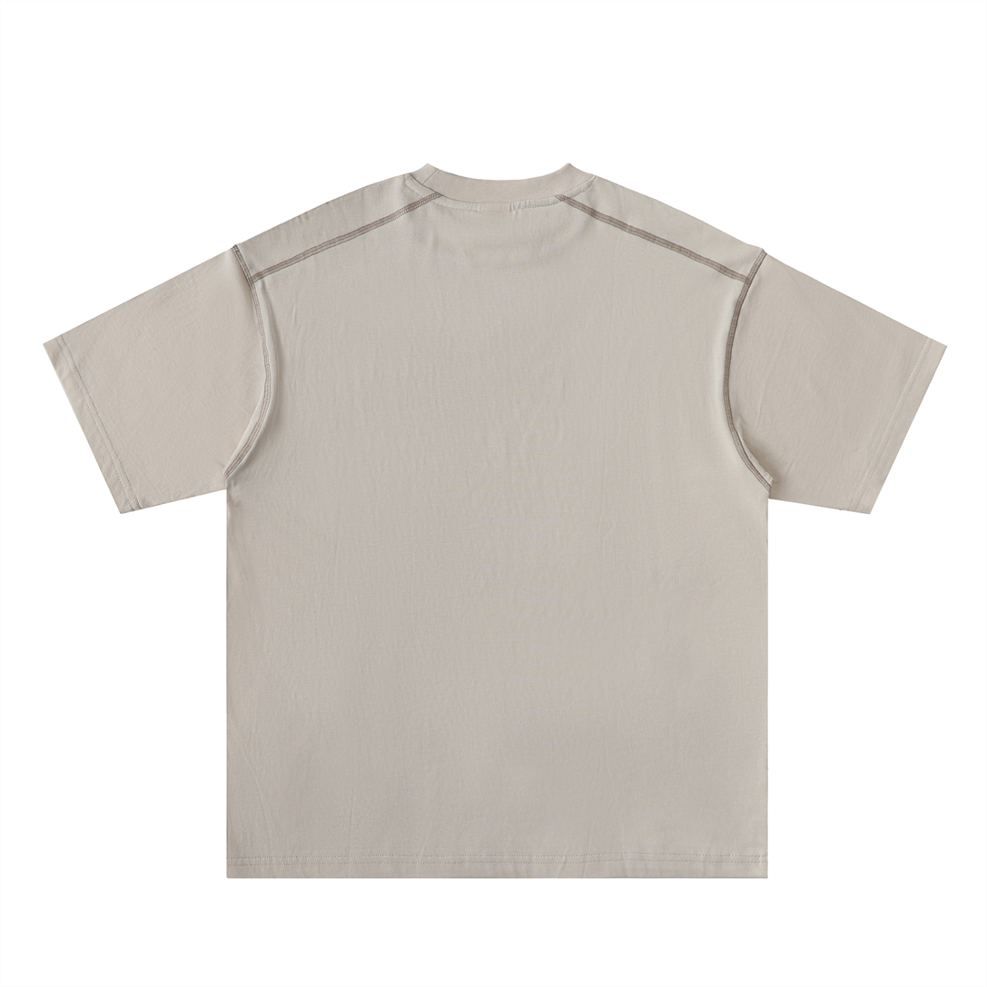 KF Oversized Contrast-Stitched Cotton Tee