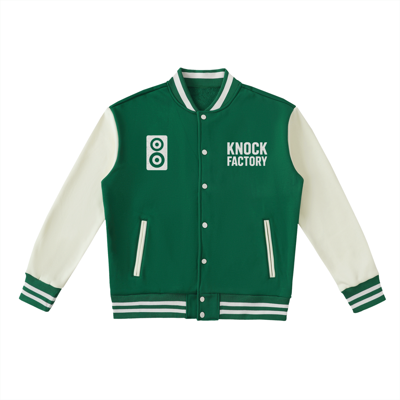 KF Two-Tone Fleeced Varsity Jacket