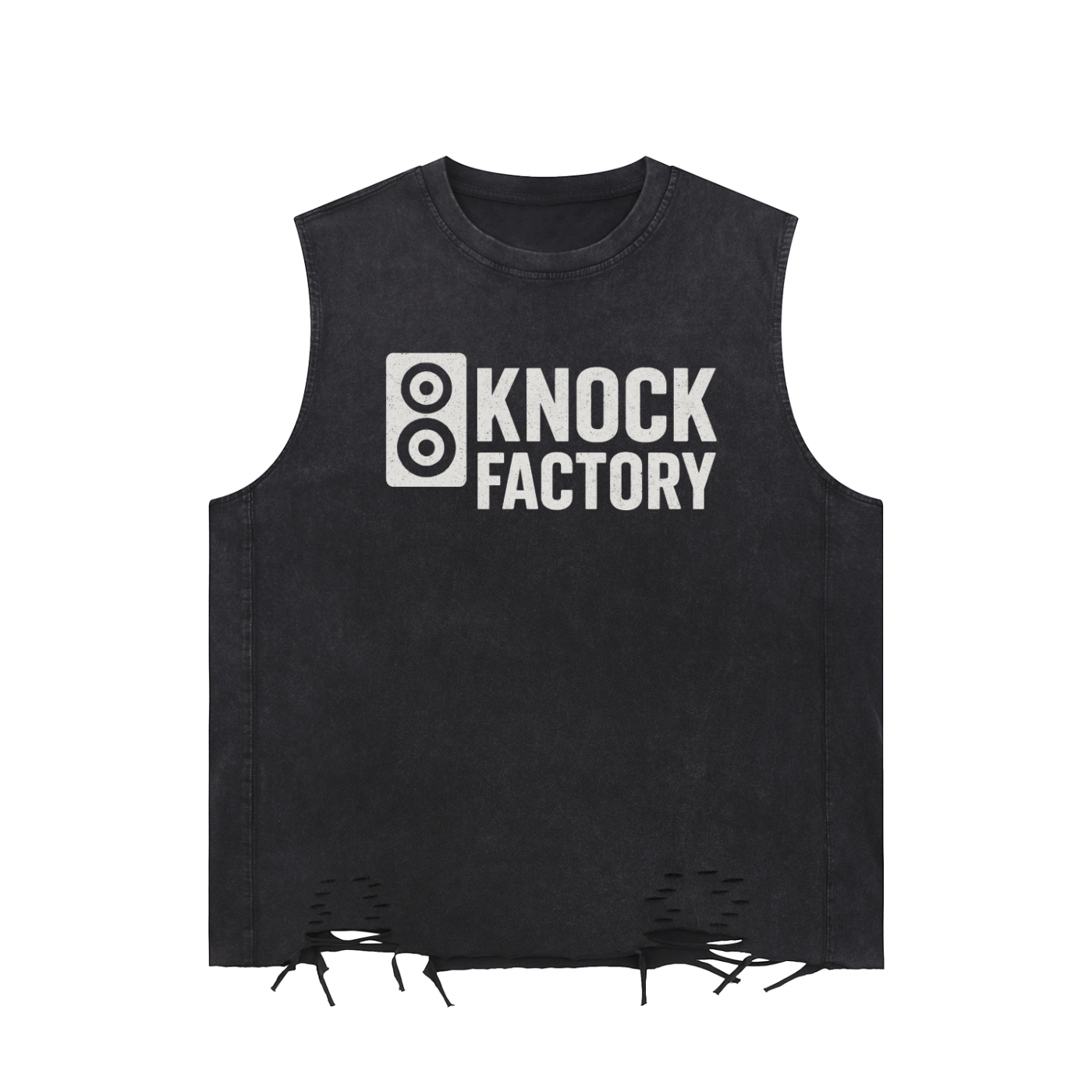 KF Snow Washed Raw-Hem Tank Top