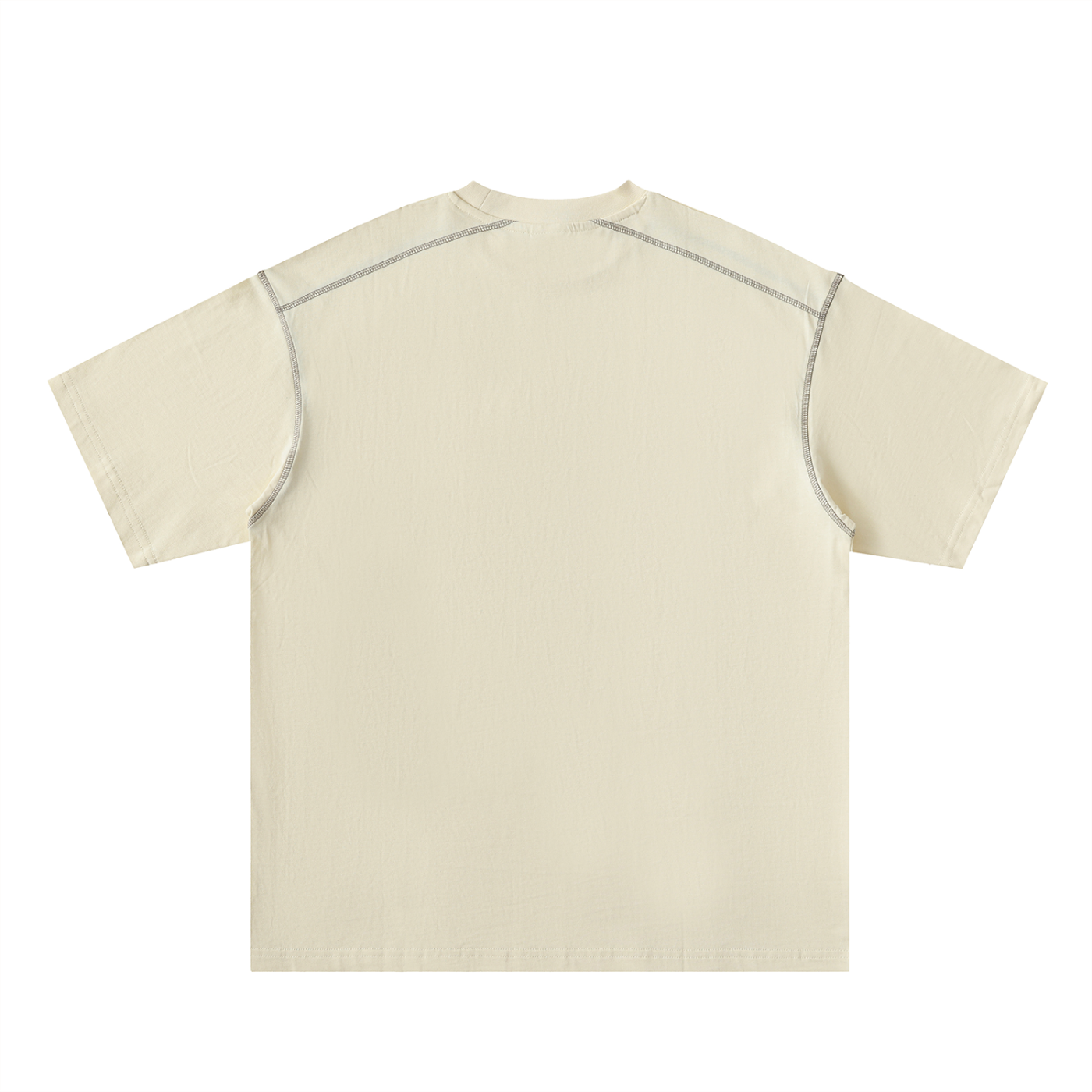 KF Oversized Contrast-Stitched Cotton Tee